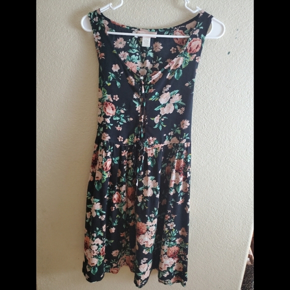 Band of Gypsies Floral Sleeveless Boho Dress - Picture 1 of 4